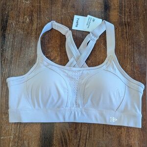Yvette Ladies Sports Bra Size Large Pale Pink Color NWT